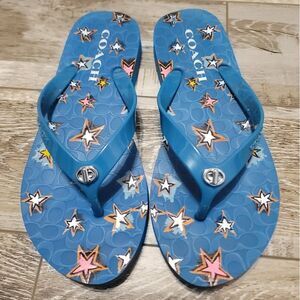 Coach Abbigail Thong Flip Flops Size 6